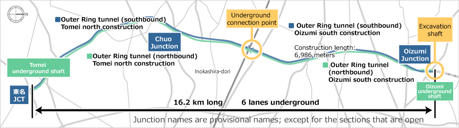 Source: Pamphlet on Construction of the Tokyo Outer Ring Road and Shield Tunnel Construction