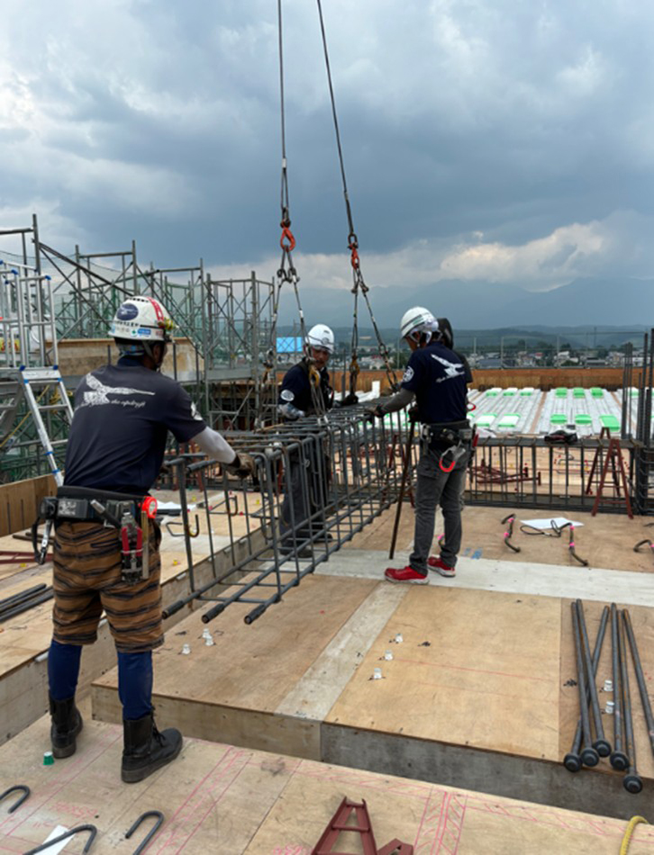 ジャバラユニット工法の施工状況