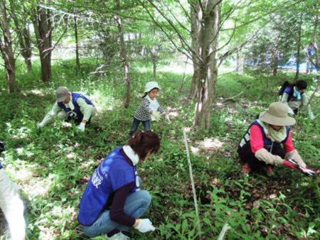 大崎八幡宮 文化財の杜(宮城県白石市)育林事業に参加