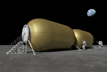 有人滞在向けインフレータブル構造物　検討例