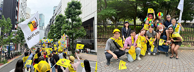 東京プライドの様子と参加者