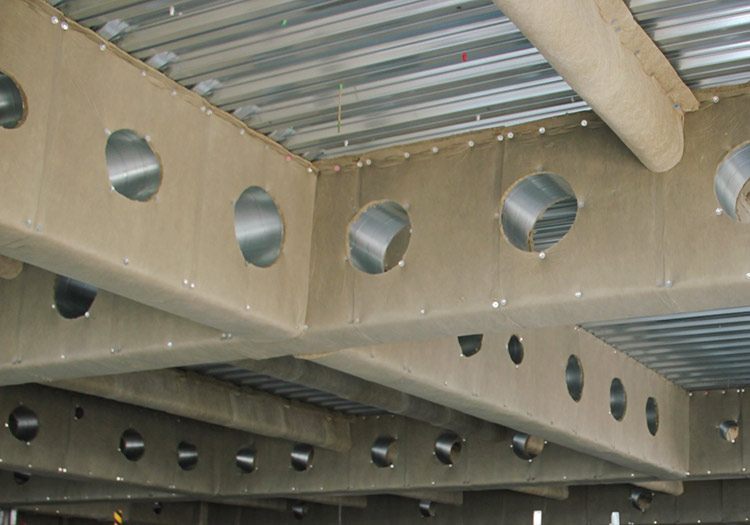 マキベエ「高密度仕様25㎜品」を施工した梁の状況