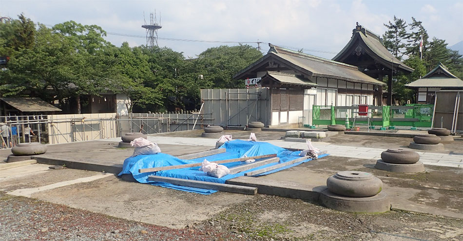 部材回収後の敷地の様子