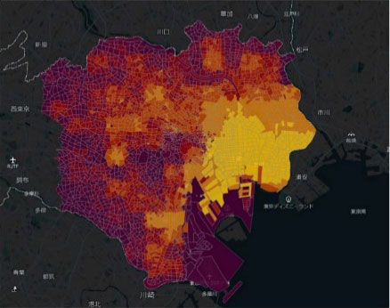 来訪者居住地分布