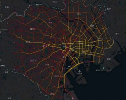 道路交通量の可視化