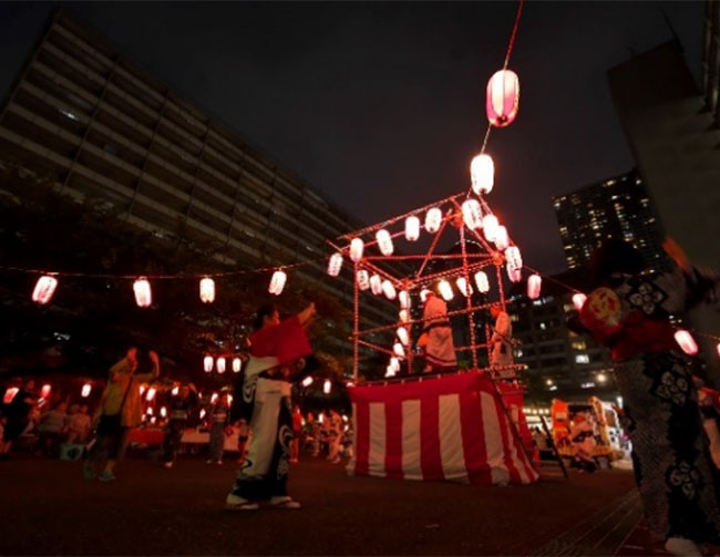 豊海町盆踊りの様子