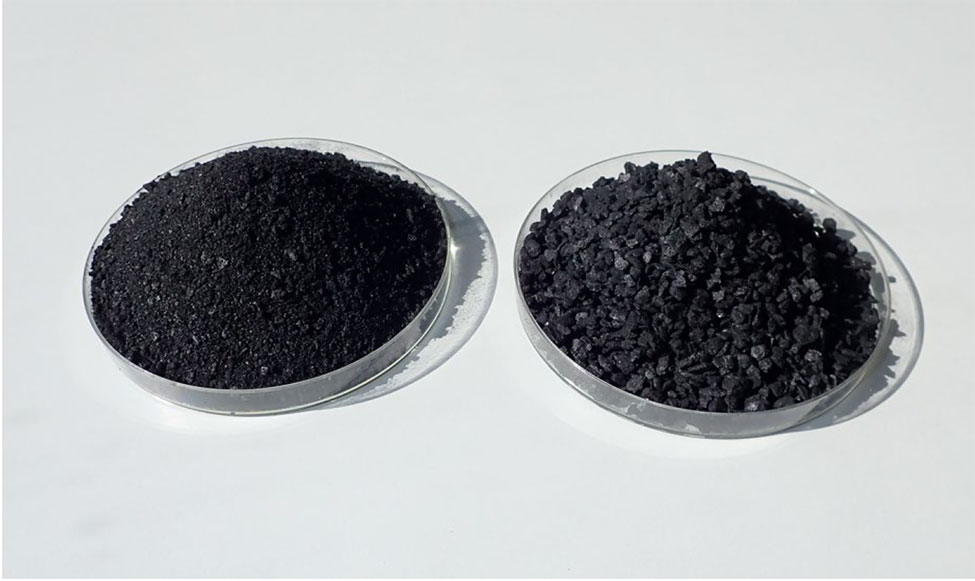 アスファルトと混合するバイオ炭