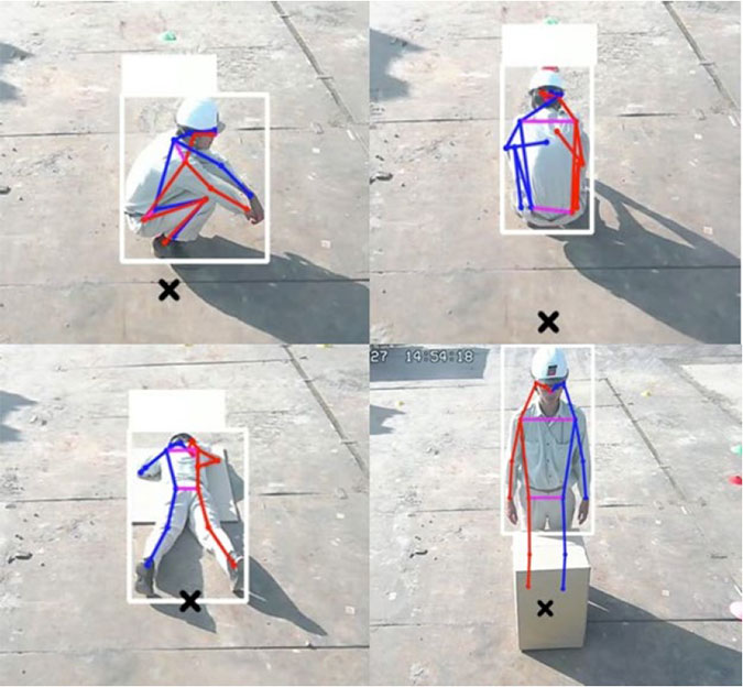 画像解析AIによる骨格推定、顔の向きの推定