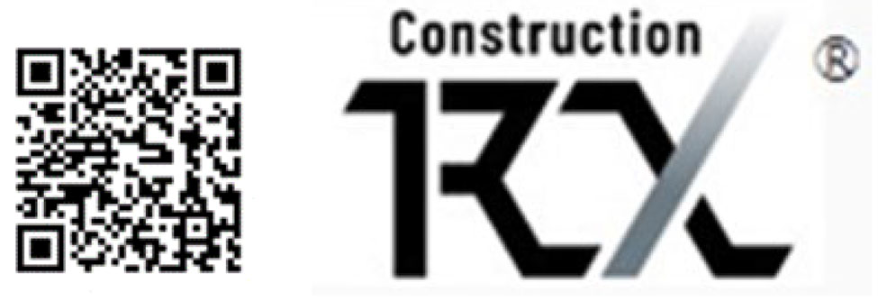 建設RXコンソーシアムロゴ、QRコード