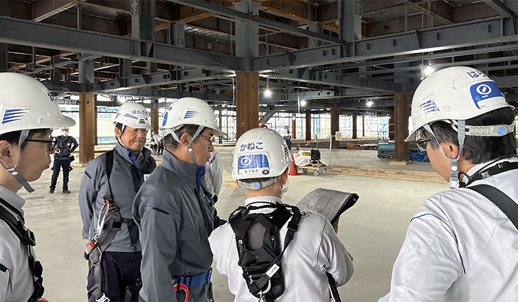 ジャカルタMRT南北線2期工事CP202工区の視察風景