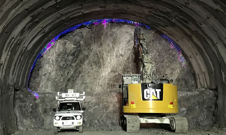 山岳トンネルの掘削管理システム「SP-MAPS」