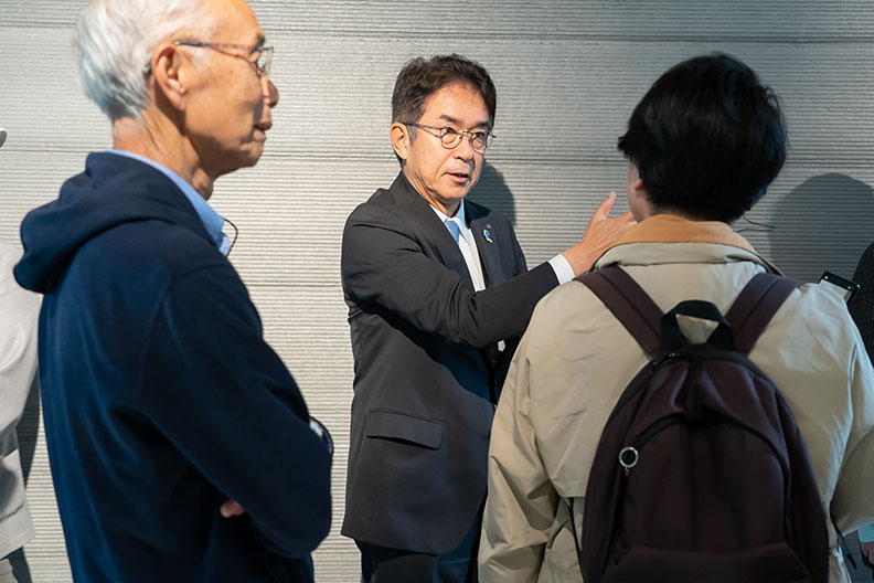 見学を通じて経営陣とコミュニケーション