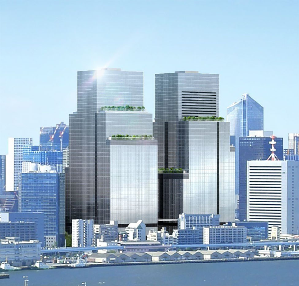 Perspective drawing of Shibaura Project upon completion