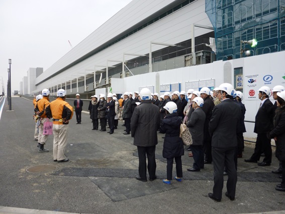 During a plant tour for analysts