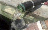 Water produced in oil production after treatment