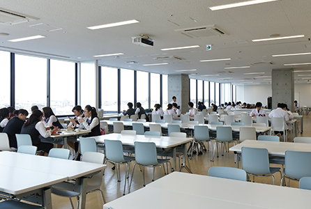 Dedicated staff lounge on the top floor