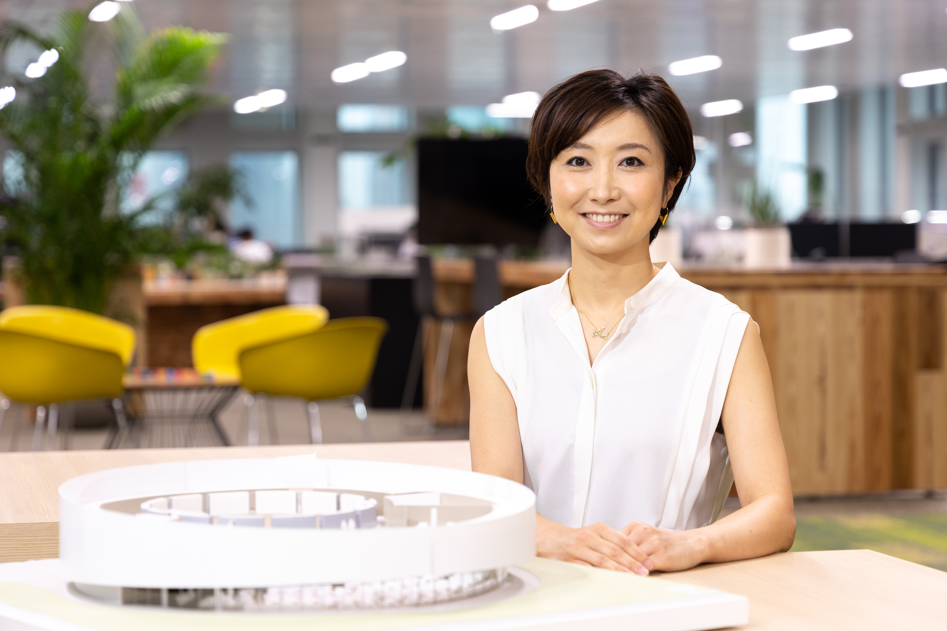 Mai Nakano from the Design Division. She is a member of a divisional unit for Industrial & Research Facility Design Dept.