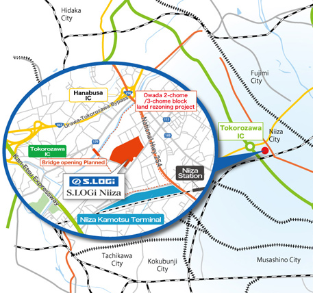 Location of S・LOGI Niiza