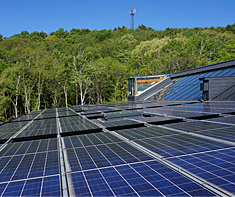 Solar power generation with solar panels