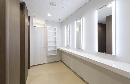 Updated restroom (for women)