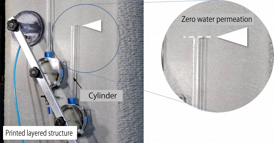 From an experiment to investigate the speed of water absorption from the surface of the concrete by the change in the water volume in a glass cylinder