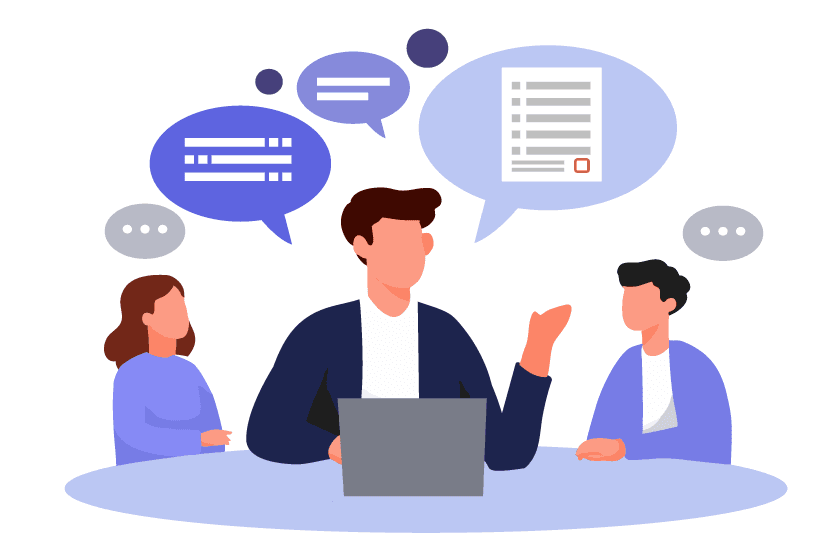 中央監視システムのイラスト