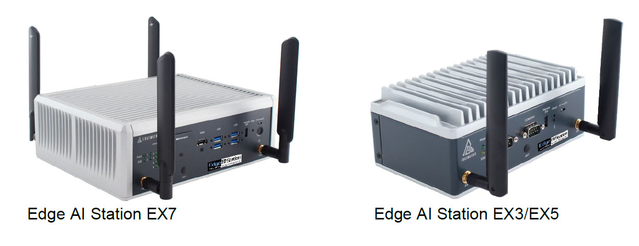 Edge AI Station EX7（左）、Edge AI Station EX3/EX5（右）
