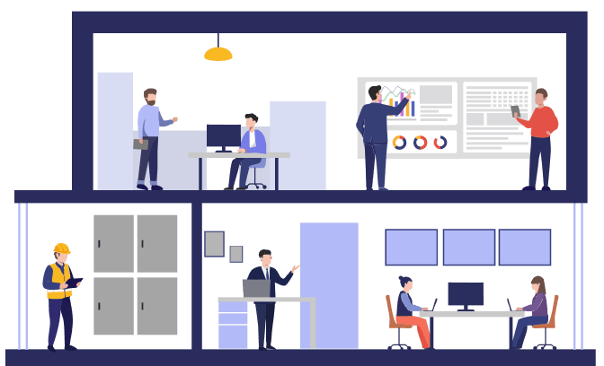多様な利用者へのサービス提供のイラスト