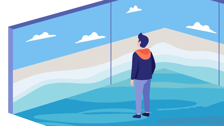 360°カメラ映像リアルタイム表示のイラスト