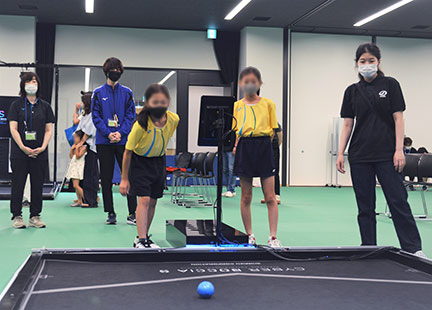 CYBER BOCCIA Sで真剣勝負