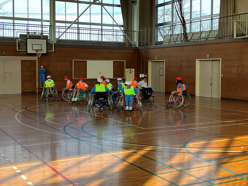 車いすバスケットの写真