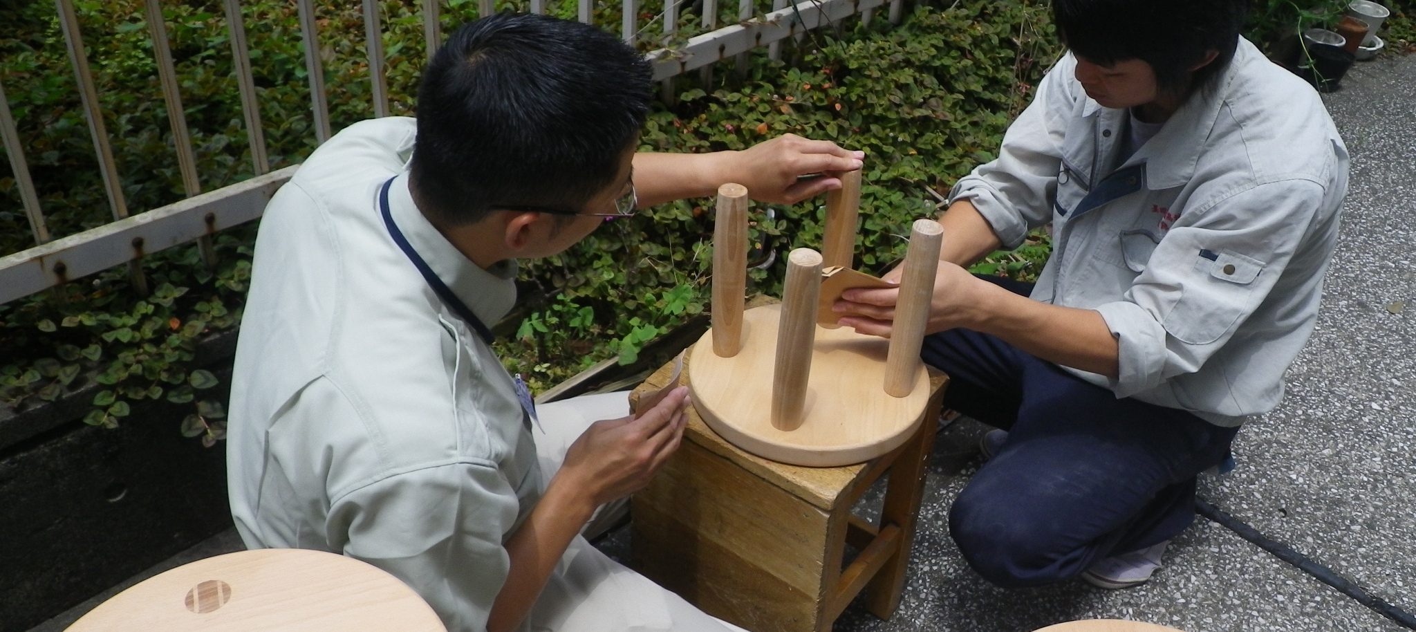 Instruction on Woodworking Techniques at a Municipal High School as a Resident Instructor