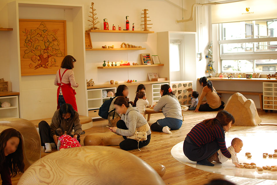 A scene from the Baby Wood Education Playground