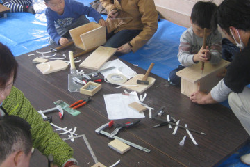 Vol.37 当社創業者の出身地、富山市小羽で木工教室を開催