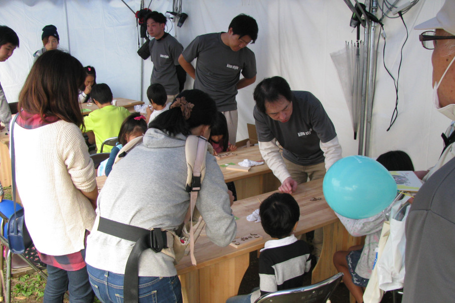 10月には江東区民まつりでも木工教室を開催