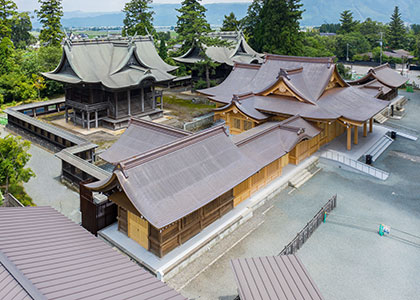 阿蘇神社拝殿及び翼廊