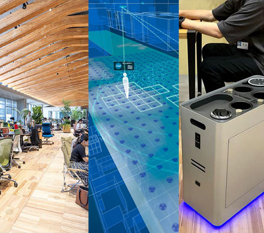 働く環境を快適にする「環境ナビ「ピクセルフロー」「環境家具」