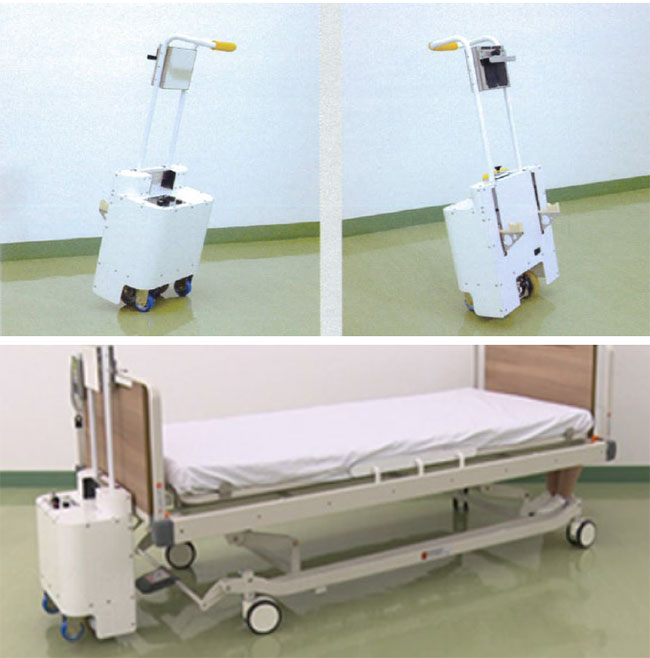 医療現場用:ベットやストレッチャー等、一人で楽々移動可能です。