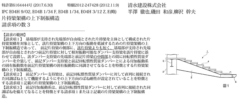 A-73.競技場(スタジアム)などの大規模な片持梁架構の上下振動制御