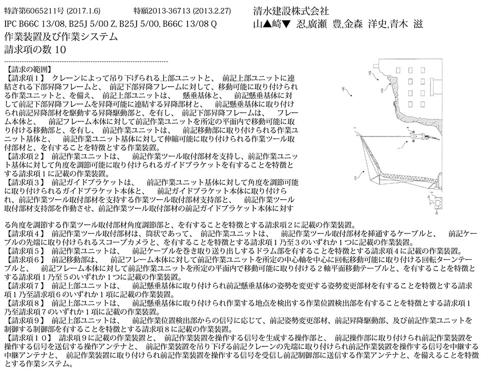 C-31.作業時のガレキ等の崩壊を低減させる作業装置