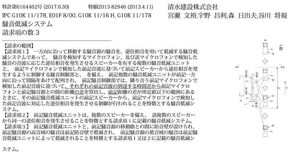 D-54.騒音源の位置に応じて逆位相音を発生させる騒音低減制御システム