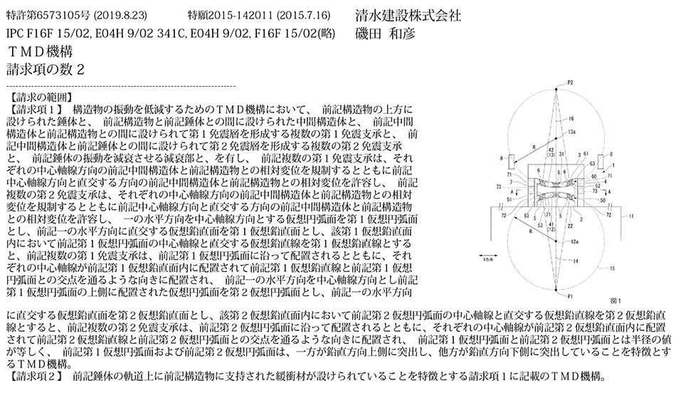 D-71.Ｘ方向の振動およびＹ方向の振動の両方に同調させることができるＴＭＤ機構
