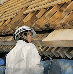 社寺建築の豊富な経験とノウハウが生かされた