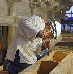 社寺建築の豊富な経験とノウハウが生かされた