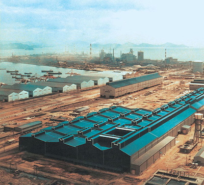 Kawasaki Seitetsu Mizushima Steelworks (Now: JFE Steel East Japan Works Kurashiki District) 