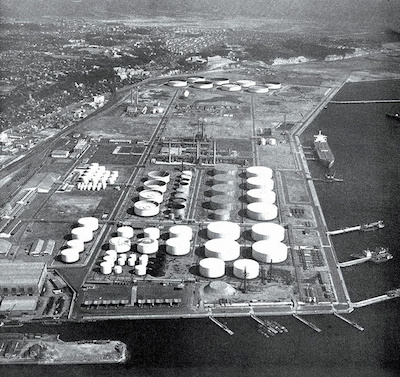 Nippon Petroleum Refining Negishi Oil Refinery Tank Foundations & Oil Retaining Wall