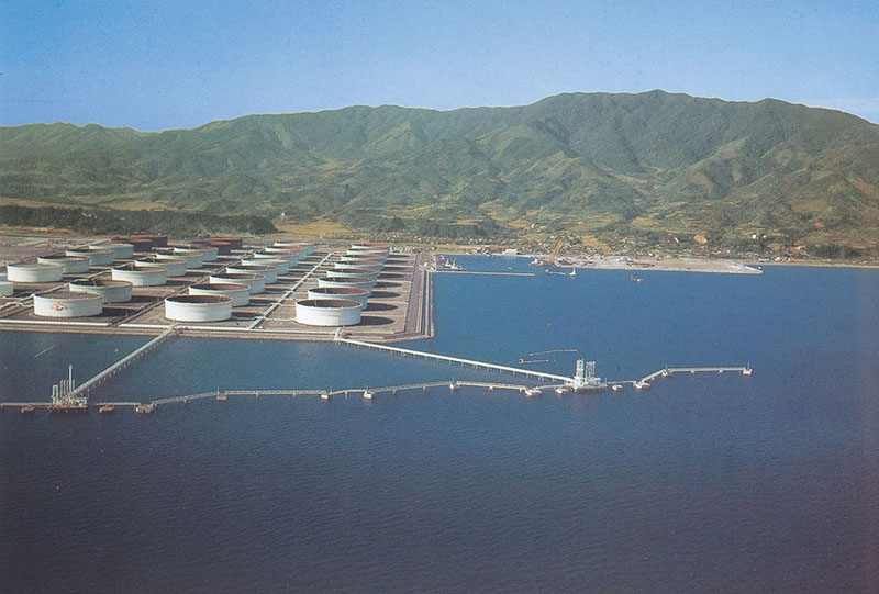 日本石油喜入基地 一号棧橋 施工実績 清水建設