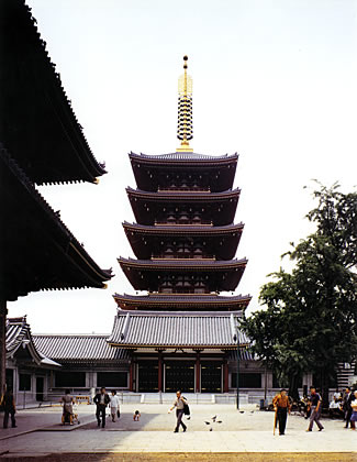Sensouji Temple Five-storied Pagoda Hall