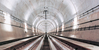 Seikan Tunnel Mitake Construction Zone