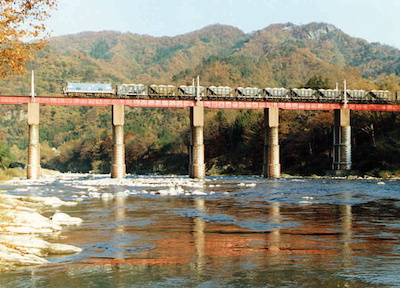 秩父鉄道　荒川橋梁改修